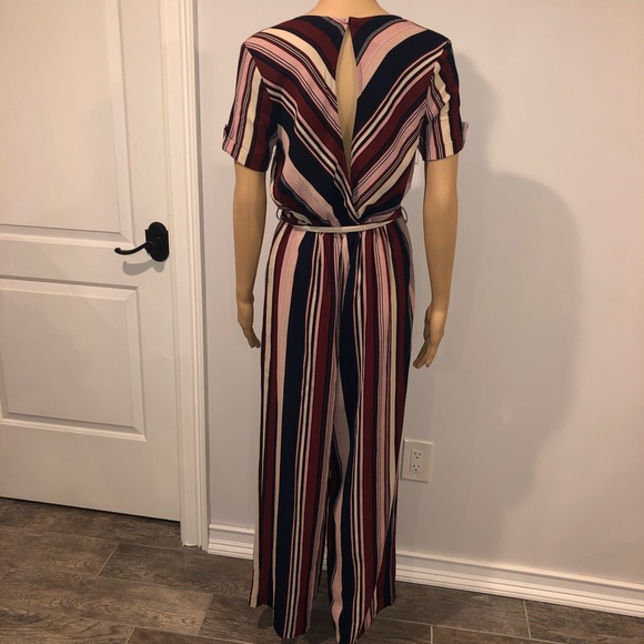 Monteau Pants & Jumpsuits Monteau Los Angeles One Piece Striped Jumpsuit Poshmark